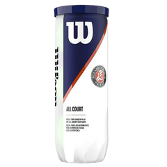 Bolinha/bola de tênis de campo Roland Garros Wilson - tubo com 3 und