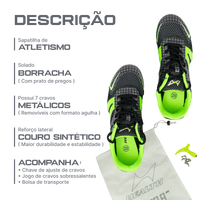 Sapatilha de atletismo para meio fundo e multimodalidade Health