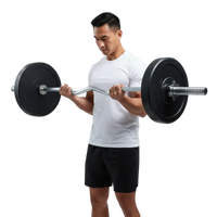Barra de Musculação W 1,20m Maciça 28mm com Rosca Envolst