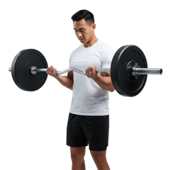 Barra de Musculação W 1,20m Maciça 28mm com Rosca Envolst
