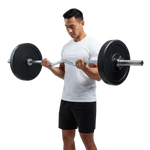 Barra de Musculação W 1,20m Maciça 28mm com Rosca Envolst