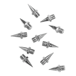 50 / 100 pregos para sapatilha de atletismo de aço 9,5mm Pirâmide base hexagonal Pista e campo