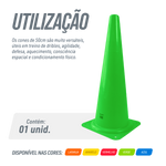 Cone plástico de agilidade 50cm Velden - Azul