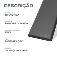 Colchonete Emborrachado D60 Profissional 90x50x3m Envolst