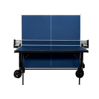 Mesa Tênis de Mesa Dobrável Azul Rede e Porta Itens Giant Dragon