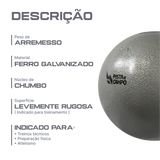 Peso de ferro 4kg Pista e Campo