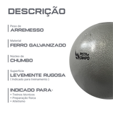 Peso de ferro 4kg Pista e Campo