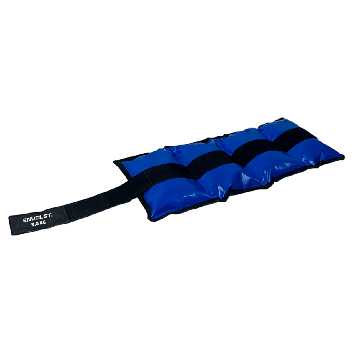Tornozeleira caneleira em vinilona azul profissional 1kg Envolst - par