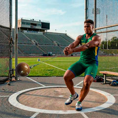 Martelo de atletismo de ferro 9,00kg Pista e Campo - com cabo e empunhadura