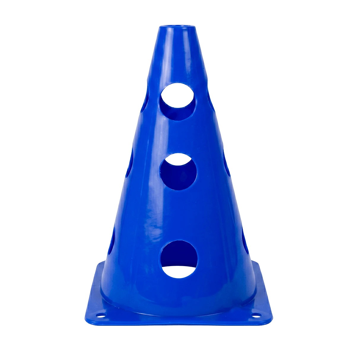 Kit de Agilidade c/ 8 Cones Furados 23cm e 4 Haste de 1,00m - Cone BRANCO