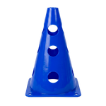 Kit de Agilidade c/ 8 Cones Furados 23cm e 4 Haste de 1,00m - Cone BRANCO