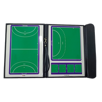 Prancheta tática magnética com caneta para treinamento de handebol Pista e Campo - Modelo pasta preta
