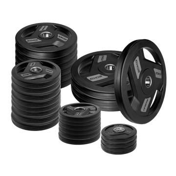 Kit 200kg Anilhas Olímpicas Vulcanizadas Envolst