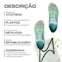 Sapatilha de atletismo para meio-fundo premium Health