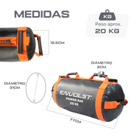 Power sand bag para treinamento funcional 20kg Envolst