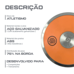 Disco de aço e ABS 1,00kg iniciante WA-IAAF Vinex