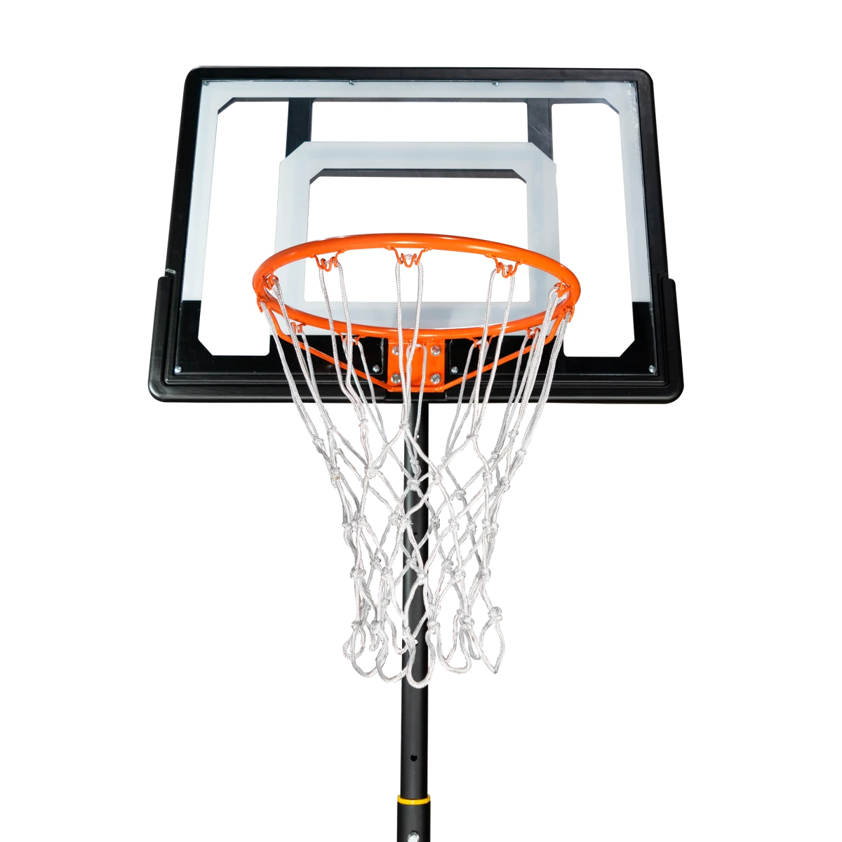 Tabela de basquete infantil juvenil móvel com poste, quadro de policarbonato e aro Velden