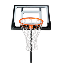 Tabela de basquete infantil juvenil móvel com poste, quadro de policarbonato e aro Velden