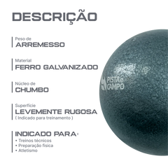 Peso de ferro 2kg Pista e Campo