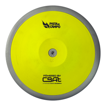 Disco de atletismo de aço e ABS 1Kg Powered by CBAt