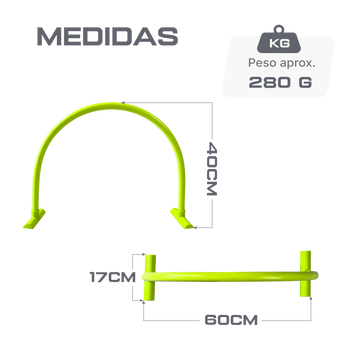 Barreirinha para Treinamento de Agilidade e drible Velden - Amarelo
