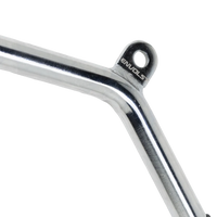 Puxador W Curvo Pulley e Crossover Cromado Maciço Envolst