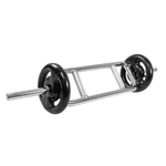 Barra de Musculação H Romana Maciça 28mm e Presilhas Envolst
