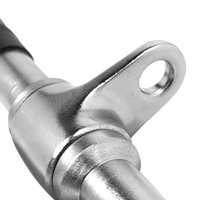Puxador Barra Romana 96cm Pulley Cromado Maciço com Giro Envolst
