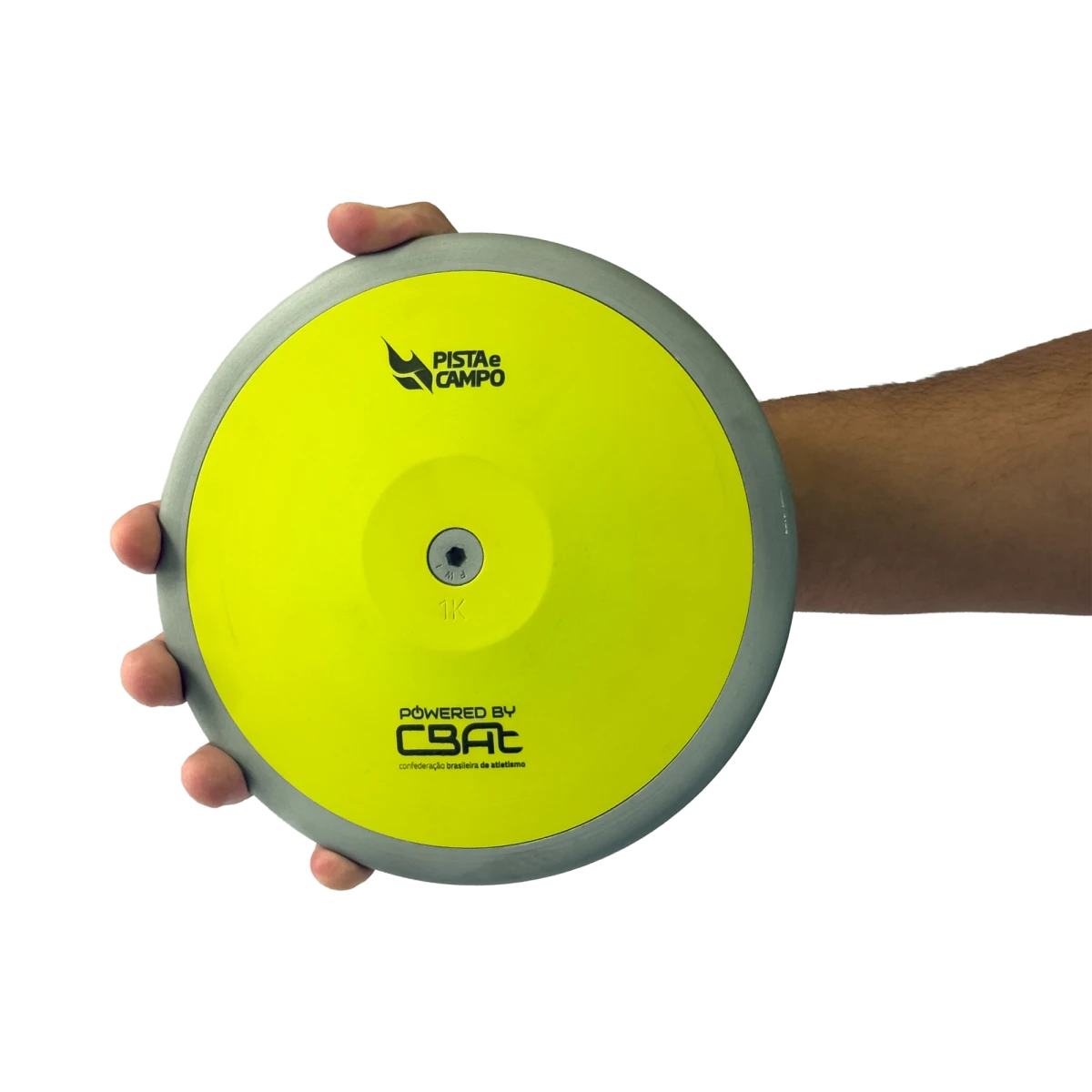Disco de atletismo de aço e ABS 1Kg Powered by CBAt