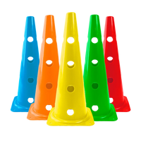 Cone plástico de agilidade furado 50cm Velden - Amarelo