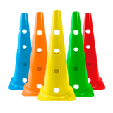 Cone plástico de agilidade furado 50cm Velden - Amarelo