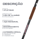 Dardo de atletismo de fibra de carbono 700g WA-IAAF Sportland