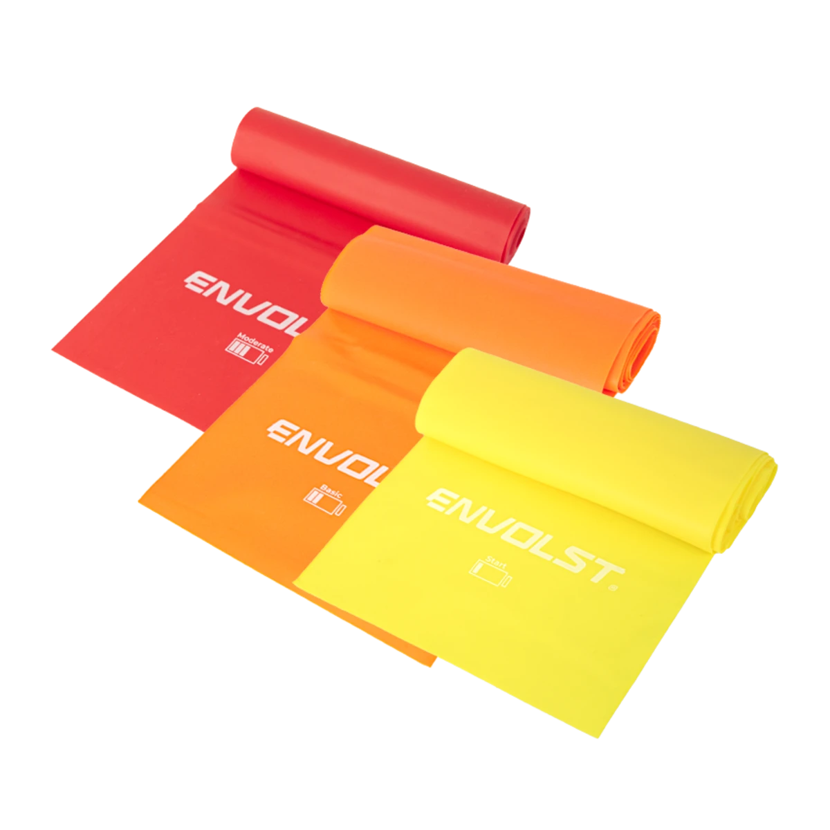 Faixa Elástica Band 1,50m Envolst - Kit com 3 intensidades