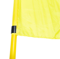 Bandeirola de escanteio oficial de futebol de campo reclinável Velden - cnj com 4 und Cor das bandeiras:Amarelo