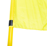 Bandeirola de escanteio oficial de futebol de campo reclinável Velden - cnj com 4 und Cor das bandeiras:Amarelo
