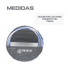 Bolsa para transporte de até 12 arcos bambolês de até 76cm Gracios