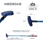 Taco de minigolfe retrátil 50 a 90cm em alumínio Neofun - Azul