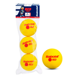 Bolinha bola de tênis de campo de espuma iniciantes Babolat Red Foam - pacote com 3 und