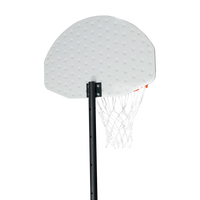 Tabela de basquete infantil juvenil móvel com poste, quadro de plástico e aro Velden