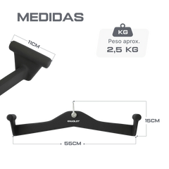 Kit Puxadores Anatômicos Revestido Musculação Envolst