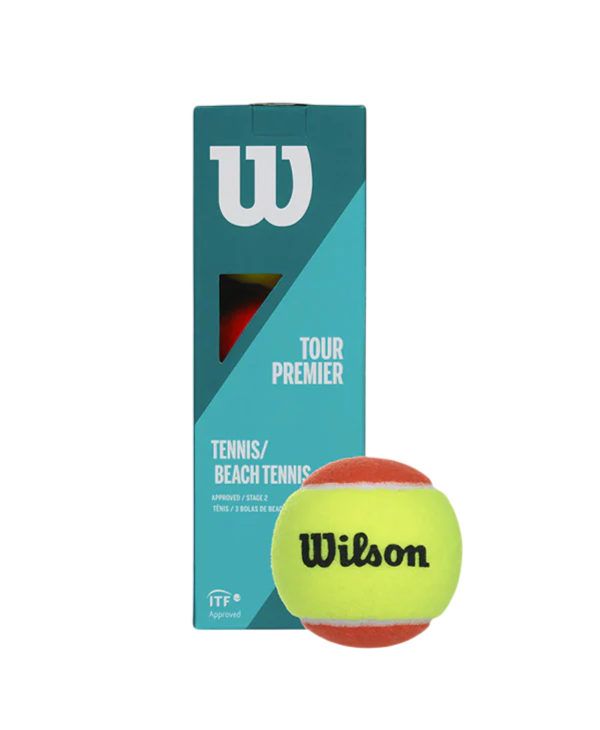 Bola de Tênis e Beach Tennis Estágio 2 Wilson Tour Premier 3un