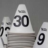 Prisma indicador/marcador de fibra de vidro 45cm Pista e Campo (avulso)