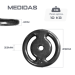 Anilha vazada revestida 10kg Pista e Campo