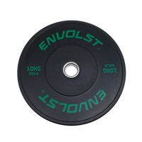 Anilha Olímpica Bumper para Crossfit e LPO 10Kg Envolst