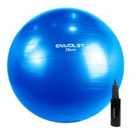 Bola Suíça Gym Ball 55cm Anti Estouro Envolst - Cinza