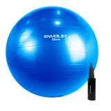 Bola Suíça Gym Ball 55cm Anti Estouro Envolst - Cinza