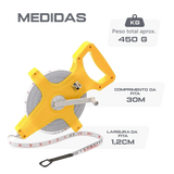 Trena de fibra de vidro 30m econômica MB