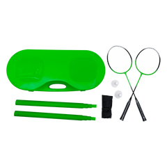 Kit Portátil de Badminton com Rede e Maleta