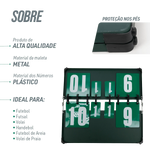 Placar de mesa estrutura metálica para pontuação e sets Pista e Campo