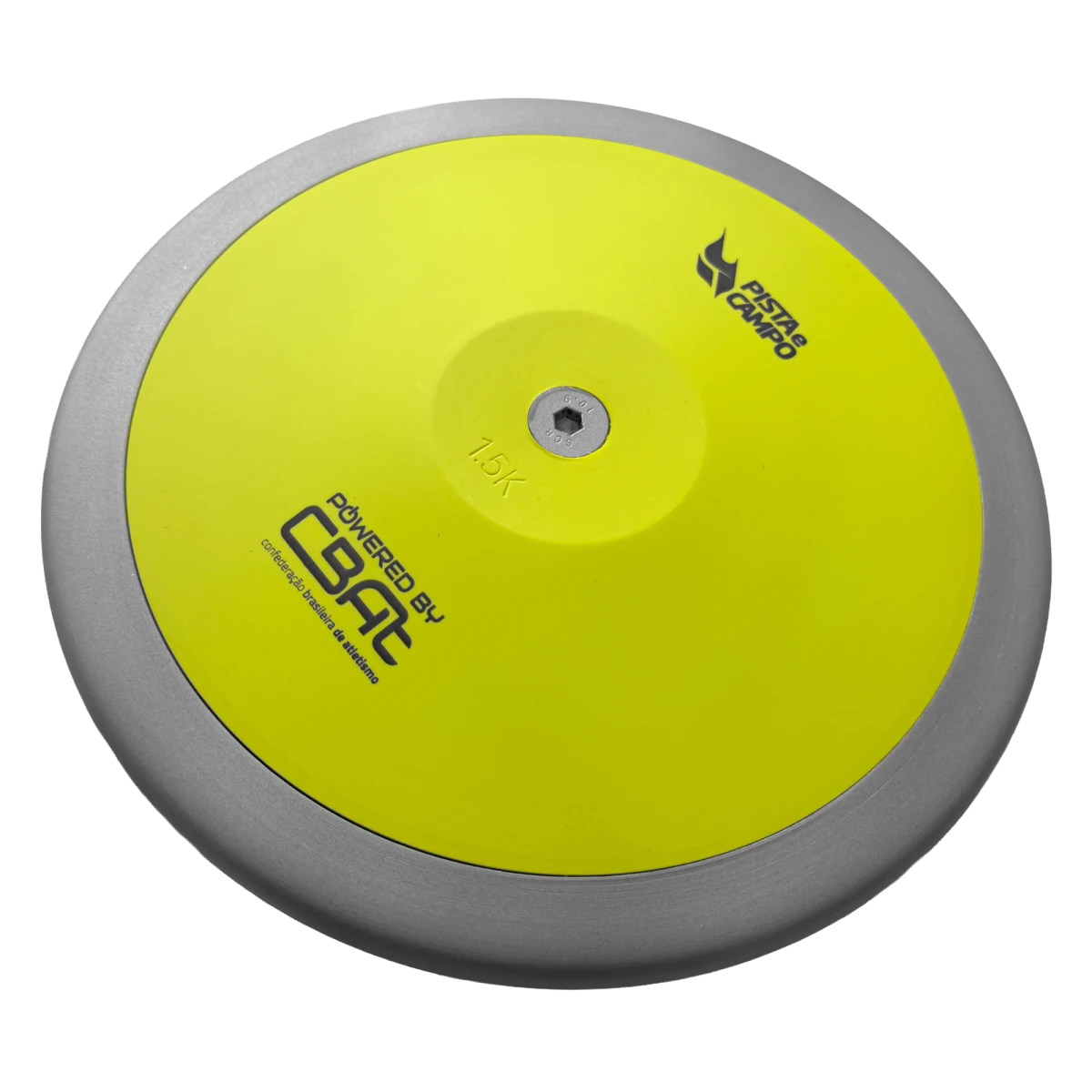 Disco de atletismo de aço e ABS 1,5kg Powered by CBAt